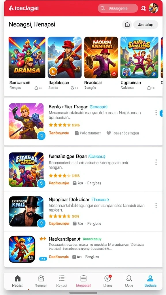 Pengalaman bermain yang interaktif dengan fitur chat.