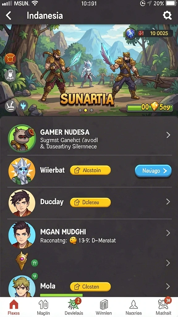 Mini-game seru yang dapat dimainkan secara berkelompok.