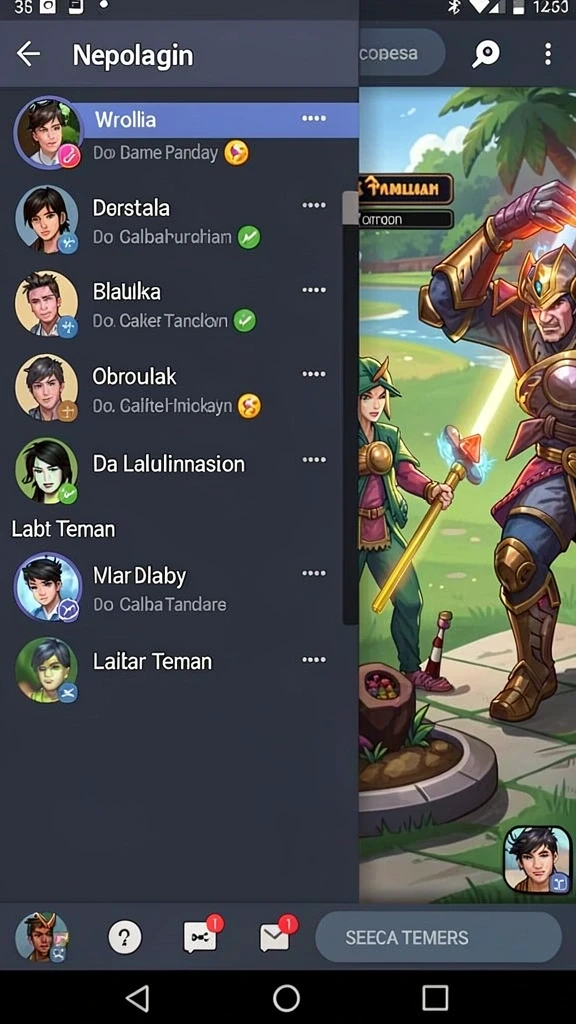 Berbagai pilihan permainan yang seru.