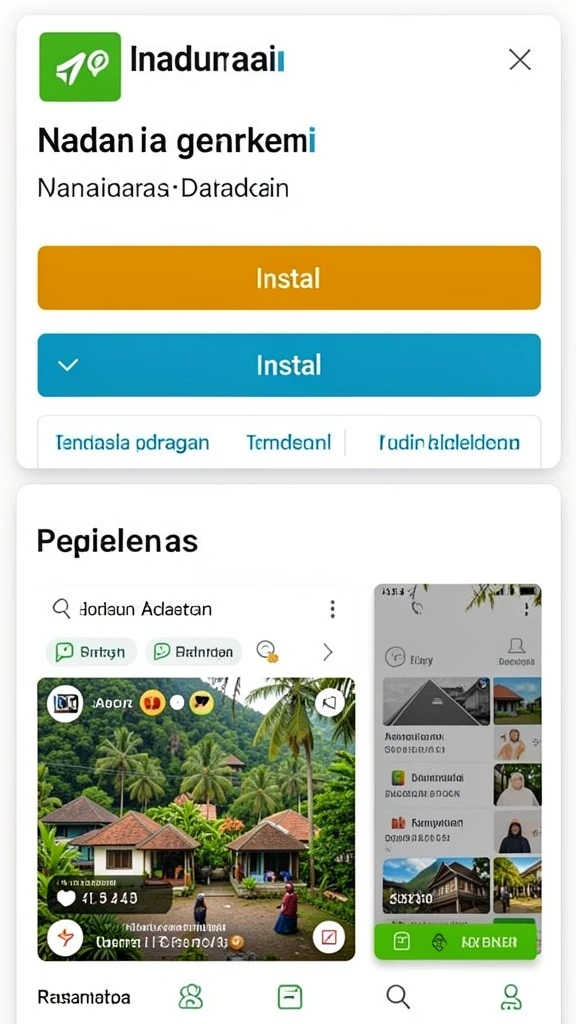 Tampilan utama F7F7 yang menarik dan ramah pengguna.