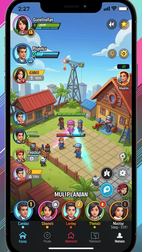 Mode multiplayer yang seru dan interaktif.