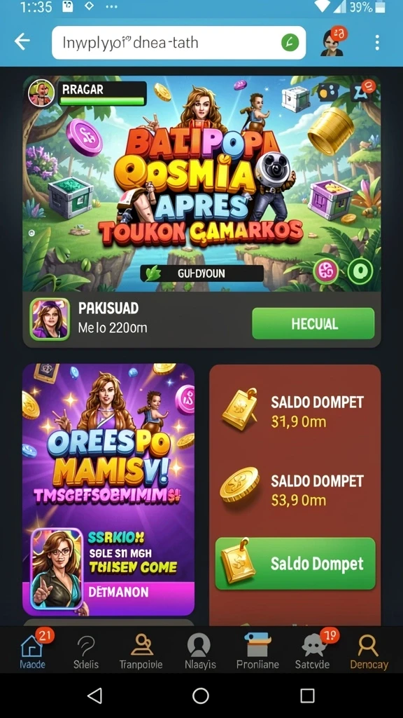 Interaksi sosial yang seru dengan teman-teman.