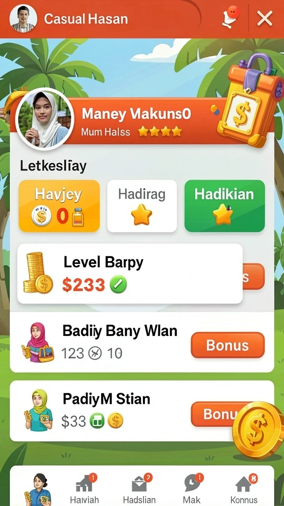 Tampilan antarmuka HOKIBONUS yang modern.