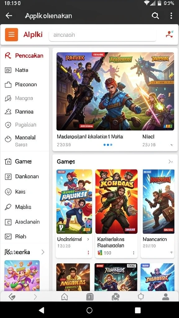 Tampilan antarmuka yang bersih dan sederhana.