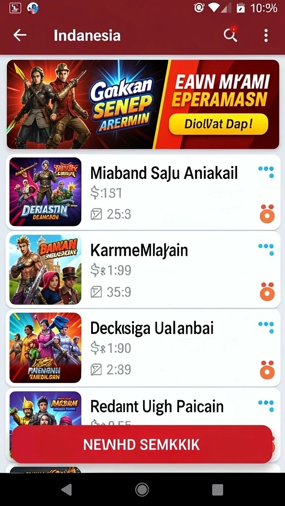 Tampilan antarmuka yang bersih dan mudah digunakan.