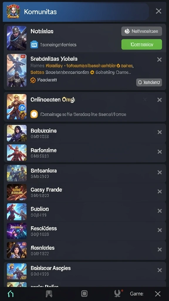 Beragam permainan judi, dari poker hingga slot.