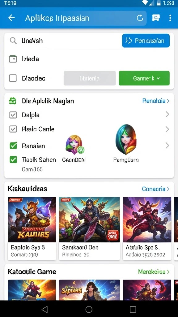 Tampilan dashboard yang sederhana dan informatif.