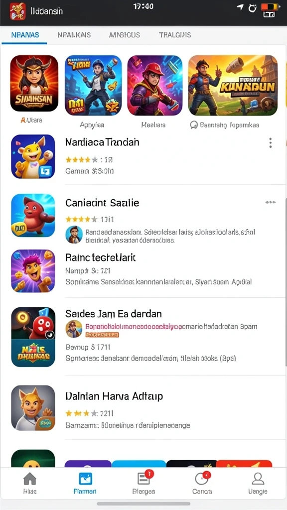 Tampilan antarmuka pengguna yang menarik.