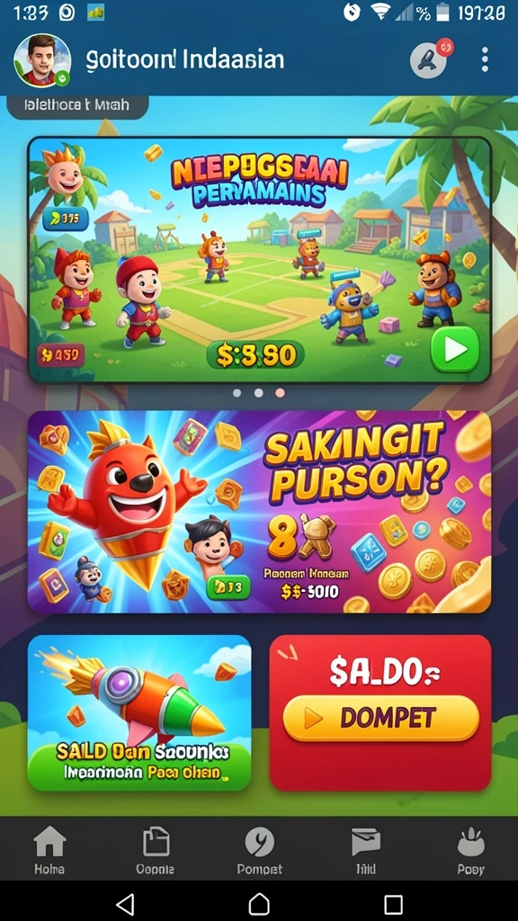 Menu interaksi sosial dengan pemain lain.