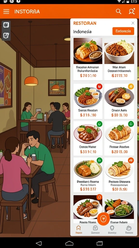 Tampilan antarmuka yang menarik dan user-friendly.