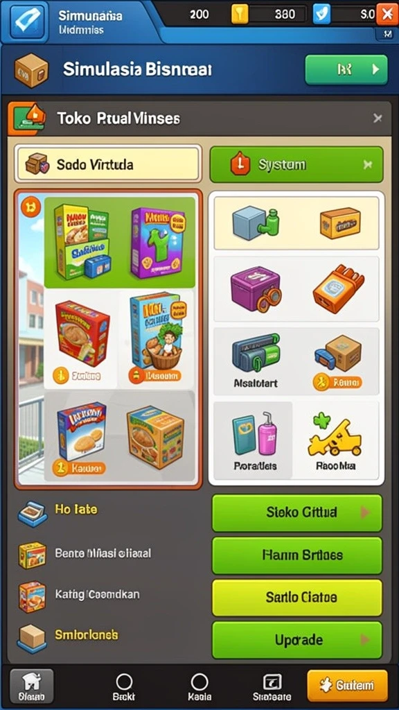 Tampilan menu utama SP666 yang menarik dan mudah dinavigasi.