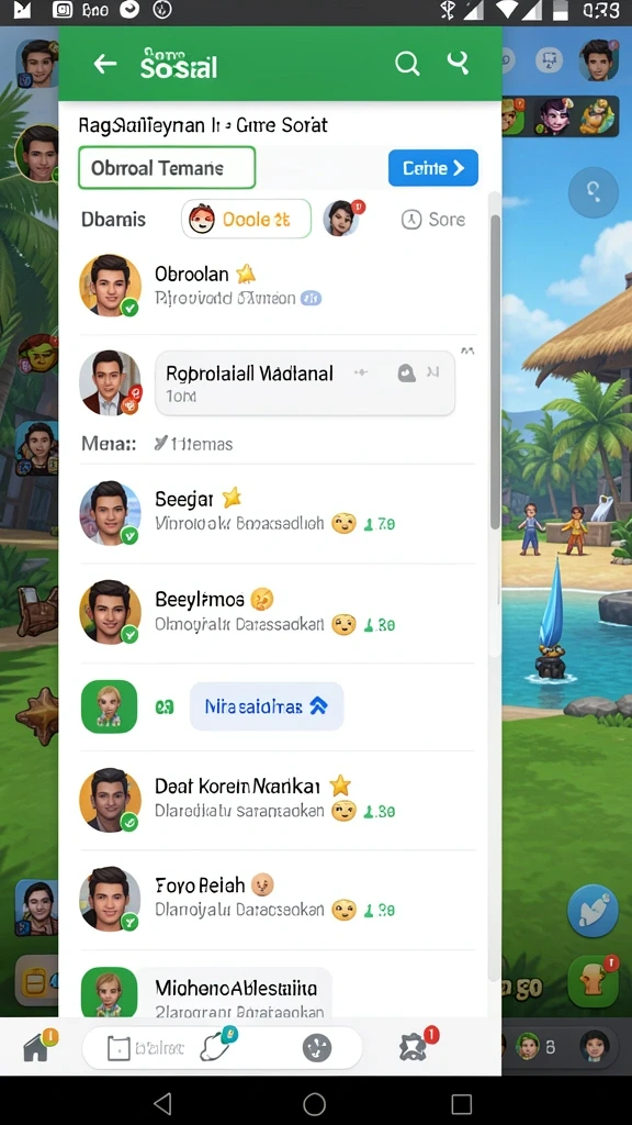 Fitur turnamen yang seru untuk pemain kompetitif.