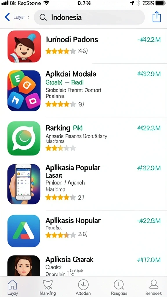 Tampilan antarmuka yang intuitif dan menarik.