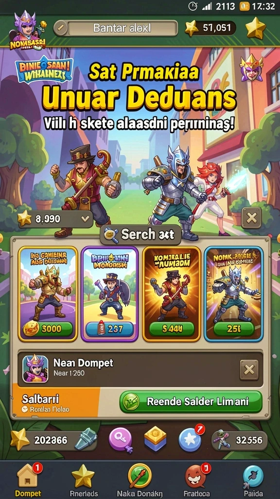 Tampilan awal aplikasi yang menarik dan intuitif.
