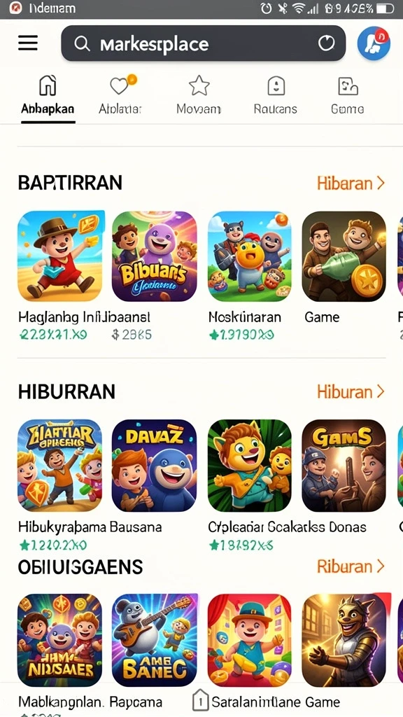 Beragam pilihan permainan kartu yang seru.