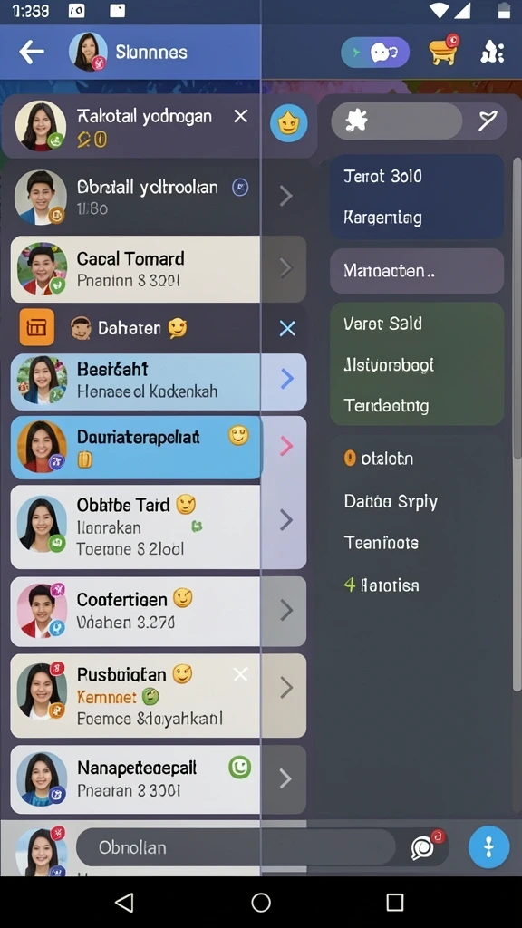 Tampilan antarmuka aplikasi yang modern dan user-friendly.